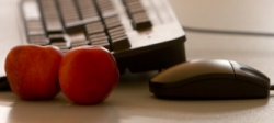 Fruit and keyboard